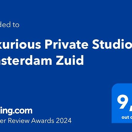 Luxurious Private Studio Amsterdam Zuid Exterior foto